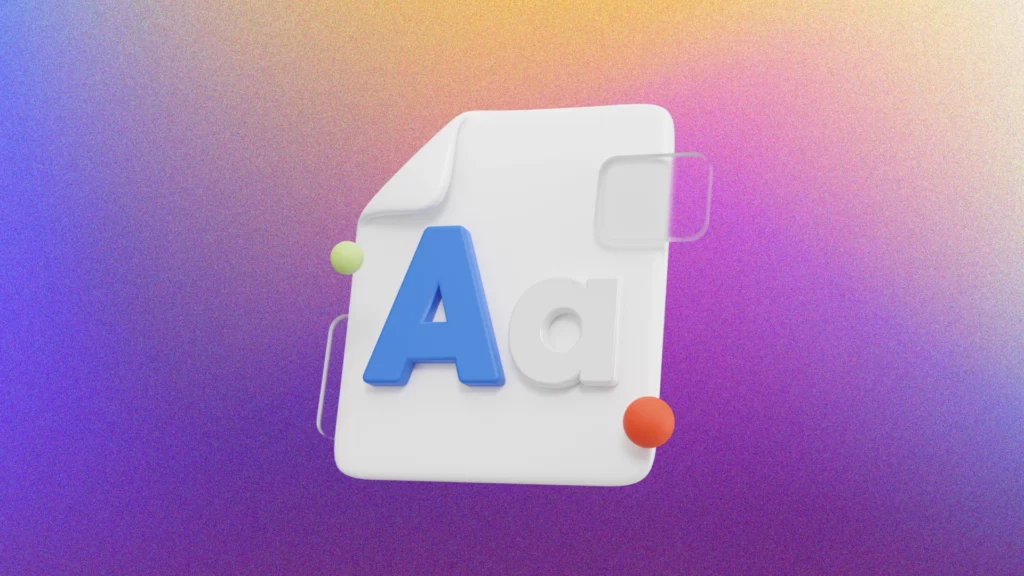 An artistic image showing the letter A in upper and lower case to represent the use of CSS3