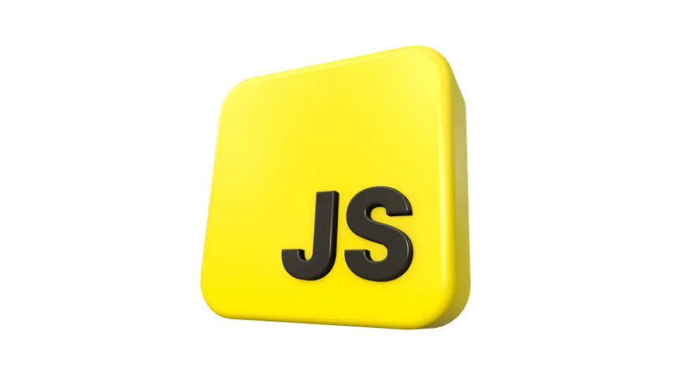 A 3D icon with the letters 'JS' representing JavaScript, illustrating a comparison between null and undefined in JavaScript, as discussed in the article 'What’s the Difference Between null and undefined in JavaScript?