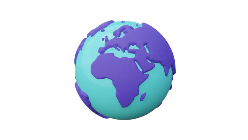 Stylized globe representing global UX design for low-connectivity environments. Stylized globe representing global UX design for low-connectivity environments.