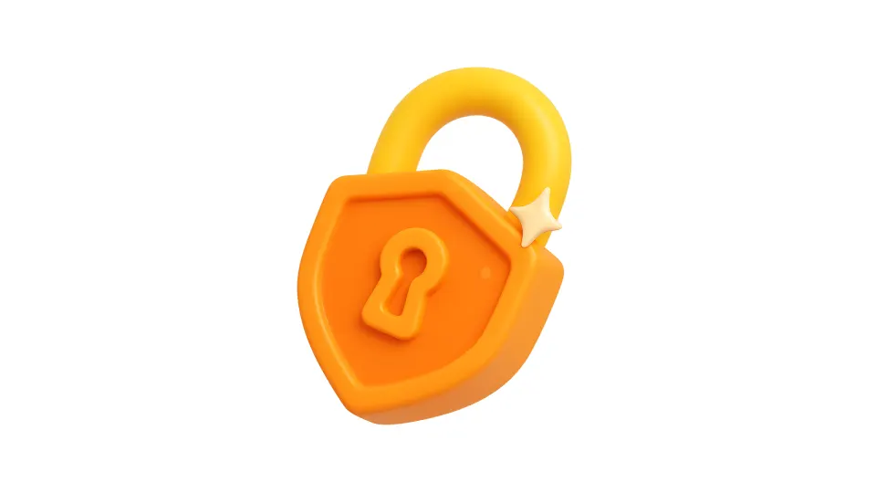 Orange lock icon symbolizing Cloudflare protection against brute force attacks